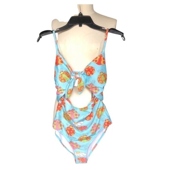ModCloth x Marisol Muro NWT Whimsical Retro Chic Siena One-Piece Swimsuit Medium - Picture 3 of 15